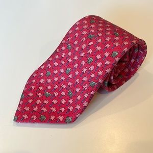 HERMES Elephant & Palm Tie